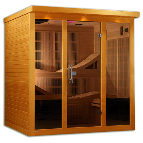 Dynamic "Monaco" 6 Person Ultra Low EMF FAR IR Sauna (DYN-6996-01 Elite)
