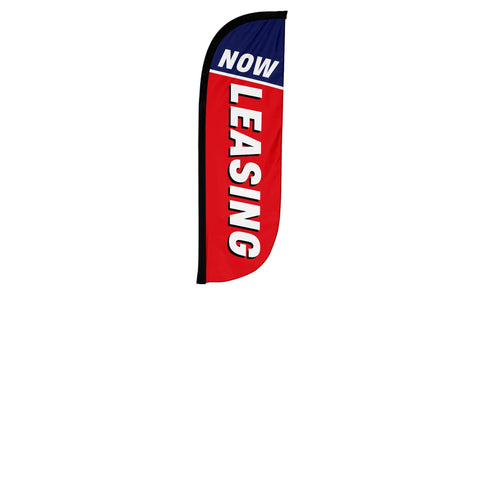 Now Leasing Feather Flag Red/White/Blue