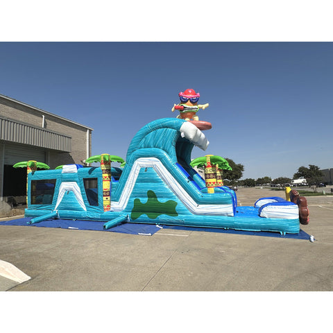 45'L Tiki Obstacle Course Wet n Dry