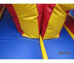 51'Lx15'H Wet n Dry Obstacle Course (Green) by MoonWalk USA