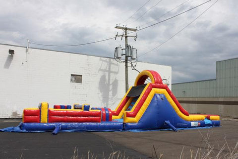 45'Lx12'H Wet n Dry Obstacle Red