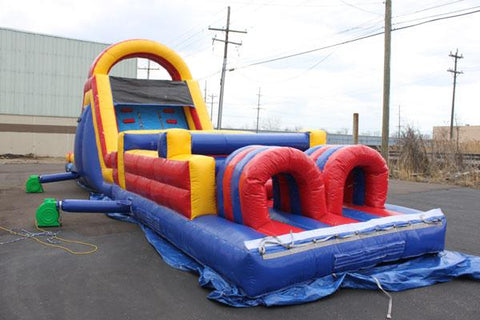 45'Lx12'H Wet n Dry Obstacle Red