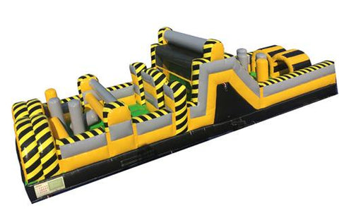 85'L Construction Obstacle Course with Removable Pool