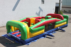 7'H 31'L 7-Element Green Obstacle Course by MoonWalk USA