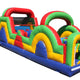 11'H 40'L Green Obstacle Course by MoonWalk USA