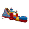 Image of 46'Lx20'H 2-Lane Carnival Slide Piece With Removable Pool