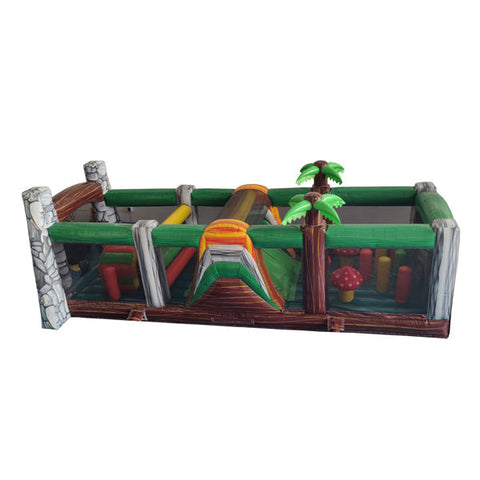 66'L Jurassic Obstacle Course Wet n Dry