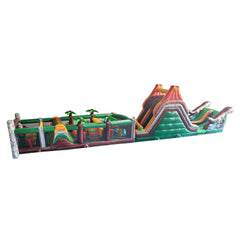 75'L Jurassic Obstacle Course Wet n Dry