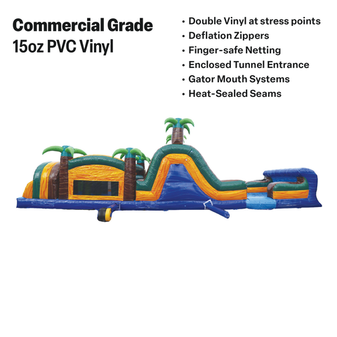 13'H 20"L Backyard Obstacle Course by MoonWalk USA