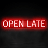 Image of SpellBrite "OPEN LATE" Neon LED Sign