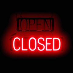 SpellBrite "OPEN/CLOSED" Neon LED Sign