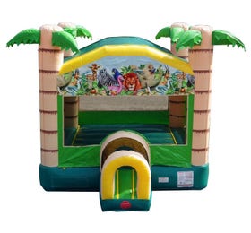 12'H Crossover Tropical Bounce House with Blower by POGO
