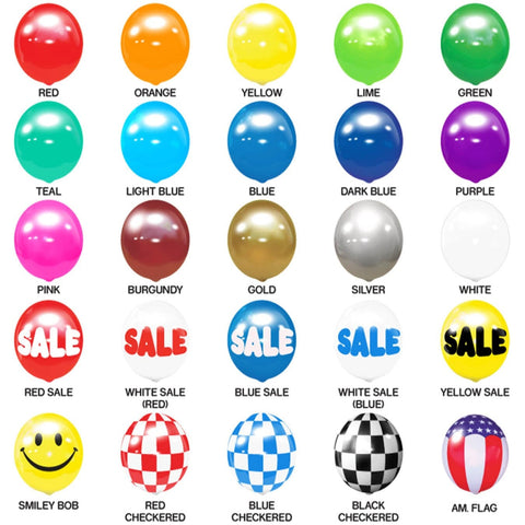 Reusable Vinyl Balloon Light Pole Kit - 4 Balloons