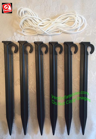 Gemmy Replacement Pack of 6 - 10" Outdoor Decor Anchor Stake Pack