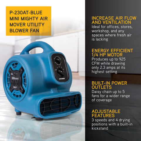 XPOWER P-230AT 1/4 HP Mini Air Mover