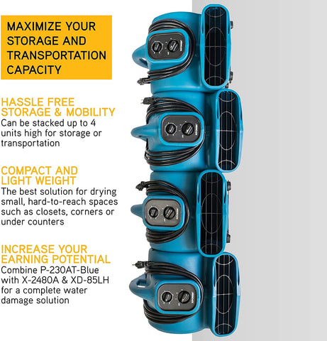 XPOWER P-230AT 1/4 HP Mini Air Mover
