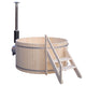 4 Person Outdoor and Indoor White Pine Barrel Sauna 4.5 kW ETL Certified Heater by Aleko