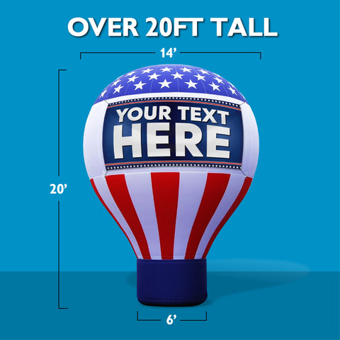 20ft Giant Inflatable Patriotic Balloon
