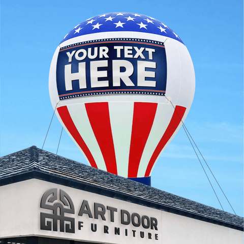 Giant USA Sale Balloon with Blower by Look Our Way
