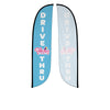 Image of Pelican's Snoballs "Drive-Thru" 12ft Feather Flag