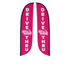 Image of Pelican's Snoballs "Drive-Thru" 12ft Feather Flag