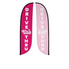 Image of Pelican's Snoballs "Drive-Thru" 12ft Feather Flag