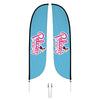 Image of Pelican's Snoballs "Logo" 12ft Feather Flag