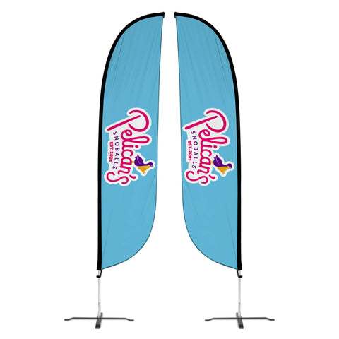 Pelican's Snoballs "Logo" 12ft Feather Flag