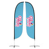 Image of Pelican's Snoballs "Logo" 12ft Feather Flag