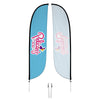 Image of Pelican's Snoballs "Logo" 12ft Feather Flag