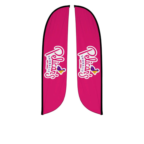 Pelican's Snoballs "Logo" 12ft Feather Flag