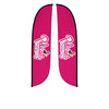 Image of Pelican's Snoballs "Logo" 12ft Feather Flag
