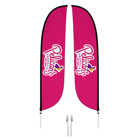 Pelican's Snoballs "Logo" 12ft Feather Flag
