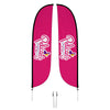 Image of Pelican's Snoballs "Logo" 12ft Feather Flag