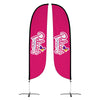 Image of Pelican's Snoballs "Logo" 12ft Feather Flag
