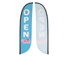 Image of Pelican's Snoballs "Open" 12ft Feather Flag