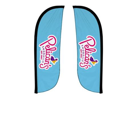 Pelican's Snoballs "Logo" 5ft Feather Flag