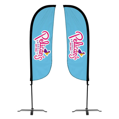 Pelican's Snoballs "Logo" 5ft Feather Flag
