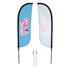 Image of Pelican's Snoballs "Logo" 5ft Feather Flag