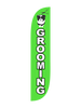 Image of Pet Grooming Feather Flag Green