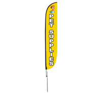 Pet Supplies Feather Flag Yellow