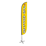 Pet Supplies Feather Flag Yellow