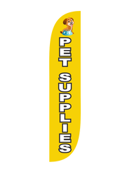 Pet Supplies Feather Flag Yellow