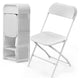 White Plastic Folding Chairs - 10 Pack by Cutting Edge