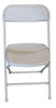 Image of White Plastic Folding Chairs - 10 Pack by Cutting Edge