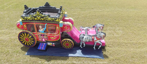 16'H Princess Carriage Combo w/ Horses by Cutting Edge