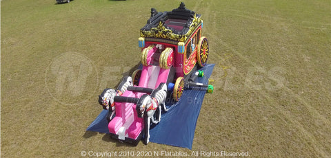 16'H Princess Carriage Combo w/ Horses by Cutting Edge