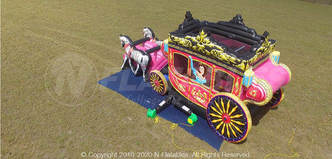 16'H Princess Carriage Combo w/ Horses by Cutting Edge