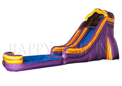 20'H Purple Bay Water Slide by Happy Jump