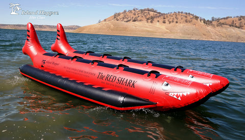 Island Hopper 10 Person The Red Shark Inflatable Banana Boat